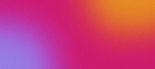 Grainy texture is blending a colorful gradient from purple to pink and orange