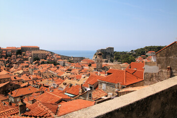 A view of Dubrovnik showing the Rooftops