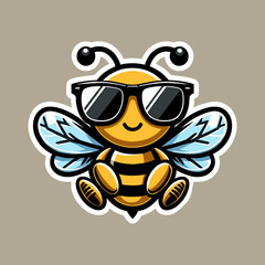 funny bee cartoon