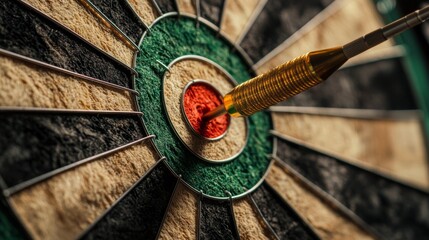 Describe how the image of the dart hitting the bullseye could be incorporated into branding for a productivity tool, representing focus and goal achievement