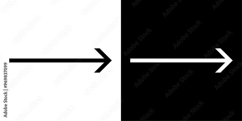 Aufkleber ofvs725 outlinefilledvectorsign ofvs - arrow vector icon . pointing right sign . forward . isolated 