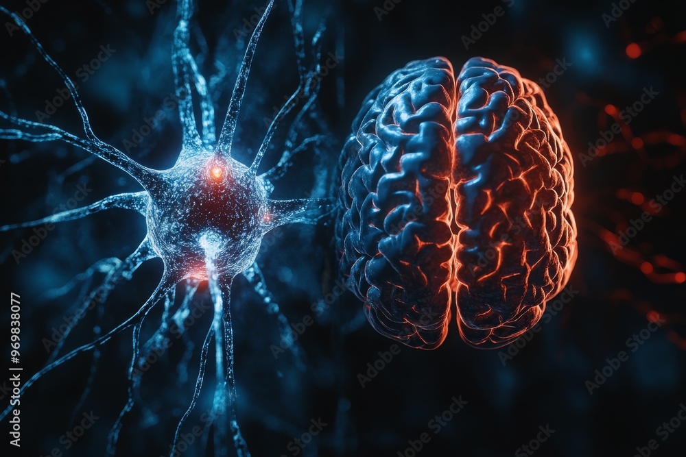 Aufkleber neuromorphic neurocognition artificial intelligence neurophotonics and cytoarchitecture dual colored