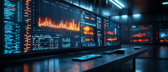 Digital display showing product rejection rates and improvement metrics, data analytics, performance monitoring in QC