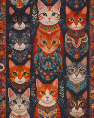 A cat pattern.