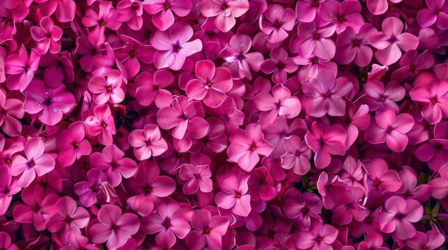 A close-up view of delicate pink flowers, showcasing their intricate texture and soft petals.