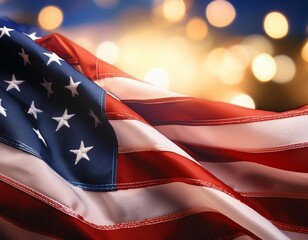 Representation of the American Flag for US National Loyalty Day Celebration