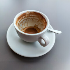 Taza de café vacía
