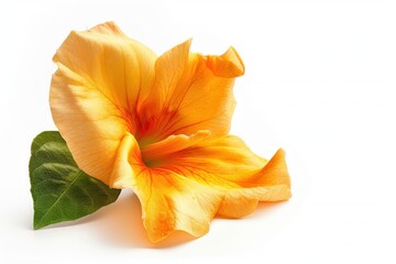 Fototapeta premium flowers in a close-up shot with bright red, orange and blue petals on a dark background. Beautiful simple AI generated image