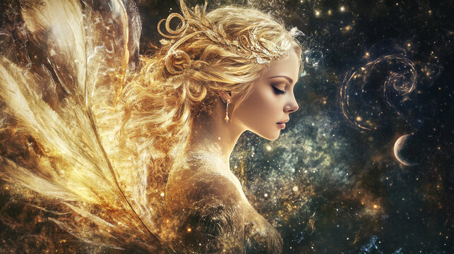 Create an image that embodies the characteristics and symbolism associated with the zodiac sign Virgo. Highlight the traits of precision, purity, and practicality that define this sign. 