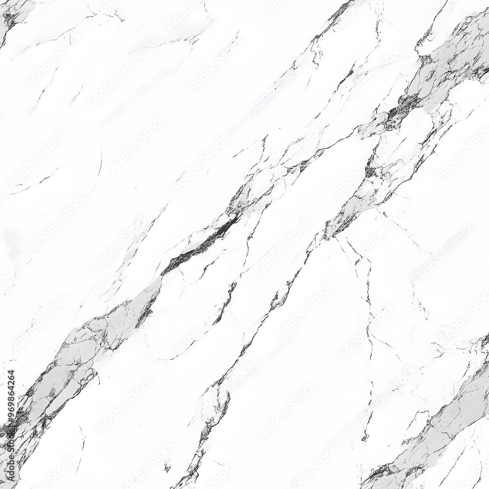 Poster 1. elegant marble tile pattern with subtle gray veining on a white background