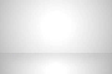 White gradient background. empty white room with light grey soft shadow. Creative studio backdrop....