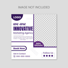 Modern business Instagram post design template or web banner