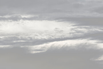 Fototapeta premium Wispy & Billowy Gray & White Cloud