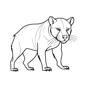 recommend clip art: Tasmanian Devil vector silhouette  black color  silhouette solid white background 24