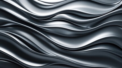 Abstract Silver Waves
