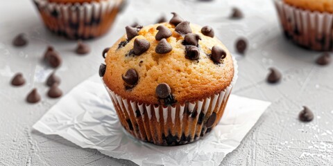 Trio of Muffins with Chocolate Chips