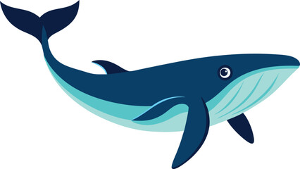 whale silhouette vector illustration.