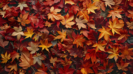Fototapeta premium Background of autumn leaves.