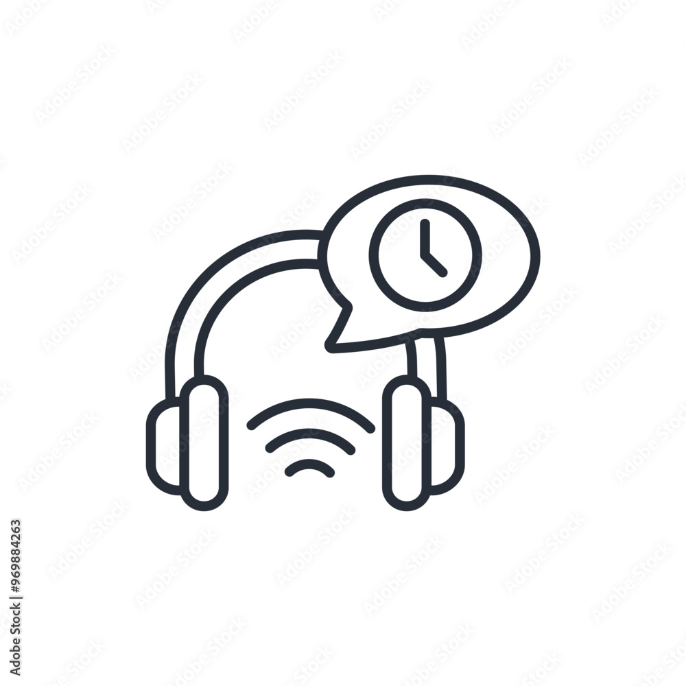Aufkleber 24 hour delivery icon. vector.editable stroke.linear style sign for use web design,logo.symbol illus