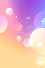  Light Pastel Gradient Background in Yellow and Purple Hues with bokeh
