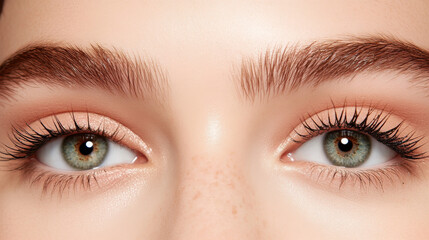 Fototapeta premium Depict different types of mascara, such as volumizing, lengthening, or waterproof formulas. Show how each variant caters to different lash needs and preferences