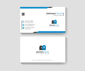 Modern layout creative, corporate,   modern presentation card with company logo, minimal , modern, bold,simple,  clean, vector, horizontal, , business card or visiting card Template design vector.