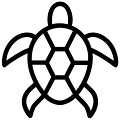 Obraz premium Turtle icon, symbolizing wildlife and environmental conservation