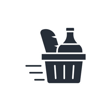 recommend clip art: Grocery icon. vector.Editable stroke.linear style sign for use web design,logo.Symbol illustration.