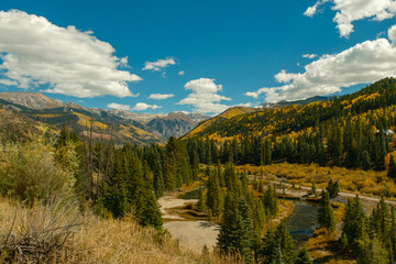 Obraz premium Telluride in the fall, mountains and scenic vistas