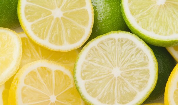 Slices of lemon and lime as a background. Close up. --ar 5:3 --style raw --sref https://s.mj.run/iNAd4UWZT9w --personalize lg8dajr --stylize 300 --v 6.1 Job ID: 05adba8d-db23-4ea4-83a0-ae7d008b168e