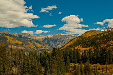Telluride in the fall, mountains and scenic vistas