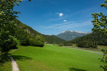 beautiful landscape arround Sankt Ulrich am Pillersee in Tyrol in Austria
