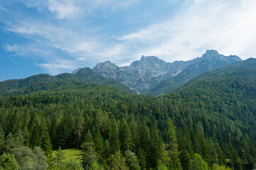 Obraz premium beautiful landscape arround Sankt Ulrich am Pillersee in Tyrol in Austria