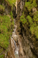 Teutelsklamm or in english devils gorge near Sankt Ulrich in Tyrol in Austria