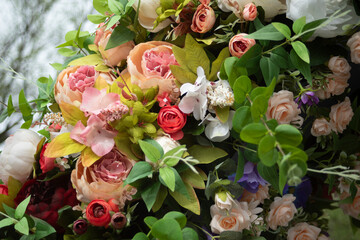 Texture of flowers. Beautiful flowers. Bright flora.