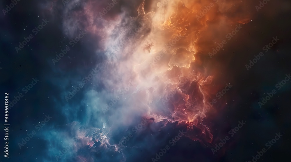 Wall mural nebula_space_background