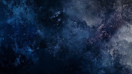Obraz premium Dark Abstract Cloudscape with Moody Blue and Black Hues – Atmospheric and Dramatic Art