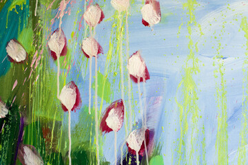 Detail of the Painting as a Background