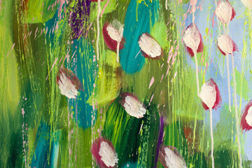 Detail of the Painting as a Background