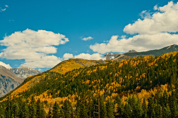 Telluride in Fall, golden aspens, town views, and hiking. 