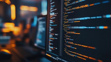 Computer Code on a Screen