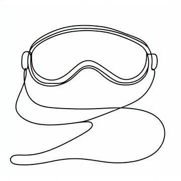 recommend clip art:  sleep mask silhouette thin lines 