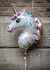 Single unicorn balloons.