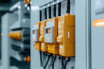Electrical Power Substation in an Electricity Grid, Energy Distribution and Infrastructure