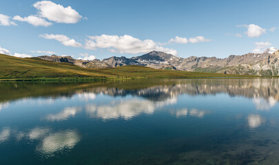 Lac de l'Ouillette, vicino al Col de l'Iseran, Val d'Isere, Francia