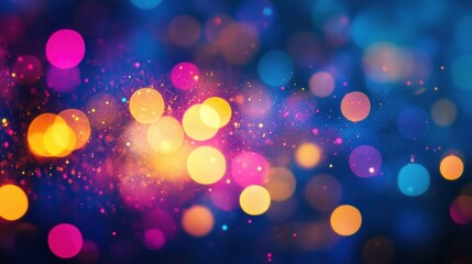 Obraz premium Abstract Bokeh Background with Colorful Lights
