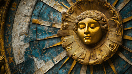 Fototapeta premium Feature Virgoâ€™s position within the astrological chart or zodiac wheel. Show how Virgo fits into the larger cosmic picture and its relationship with other signs. 