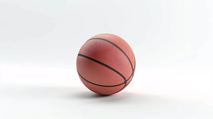 Obraz premium Isolated basketball ball on a white background.