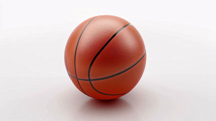 Obraz premium Isolated basketball ball on a white background.