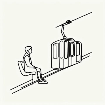 recommend clip art: cable car cabin silhouette thin 